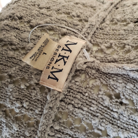 MKM Gray hooded sweater cardigan with pockets - Picture 8 of 8